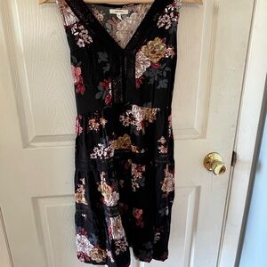 Maurices Black Floral Midi Dress